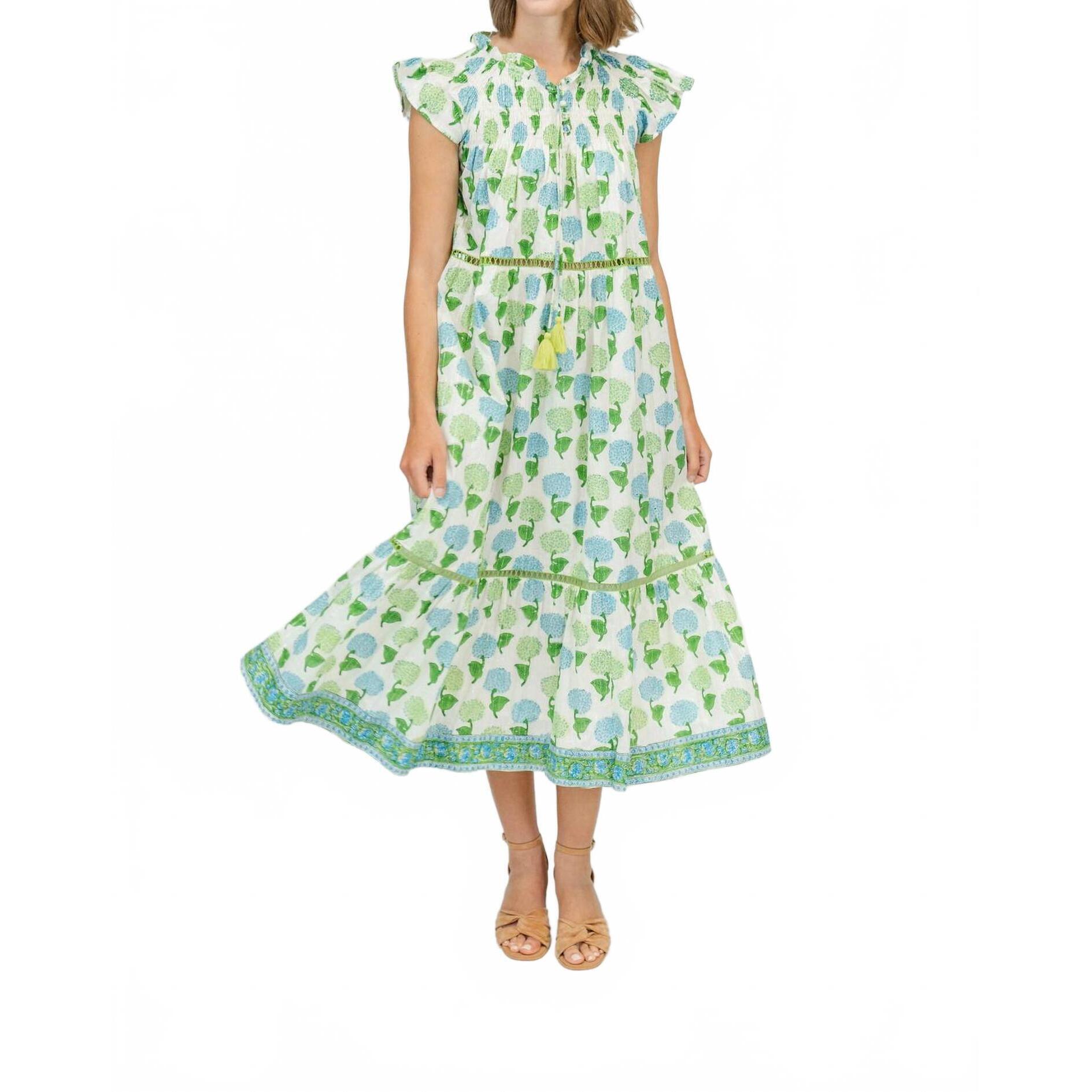 New Clara The Label Nova Midi Dress In Blossom